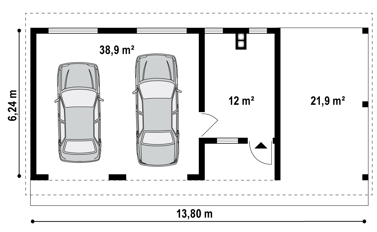 Первый этаж 50,9 м2