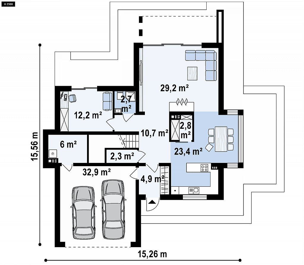 Первый этаж 123,4 м2