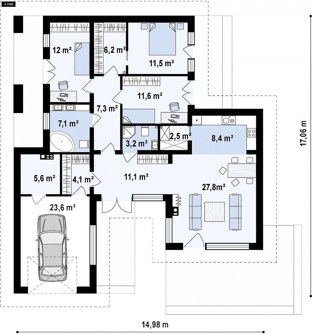 Первый этаж 148,2 м²