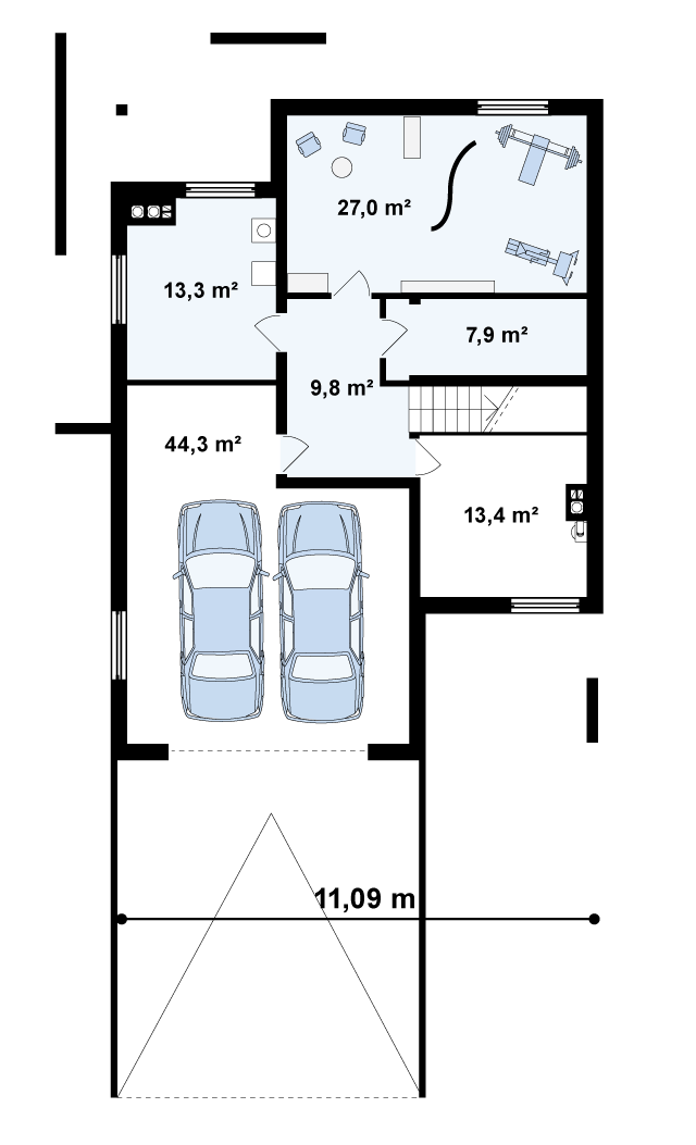 Второй этаж 122,6 м2